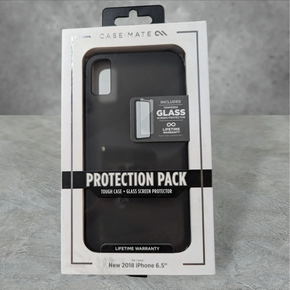 Case-Mate Protection Pack Case‎ For Apple iPhone 2018 6.5 (XS Max) - Black A7